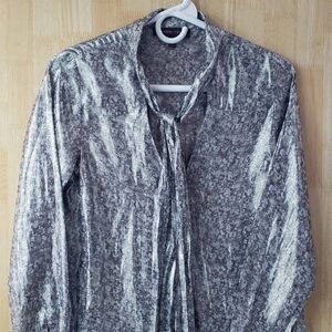 Topshop Silver Blouse